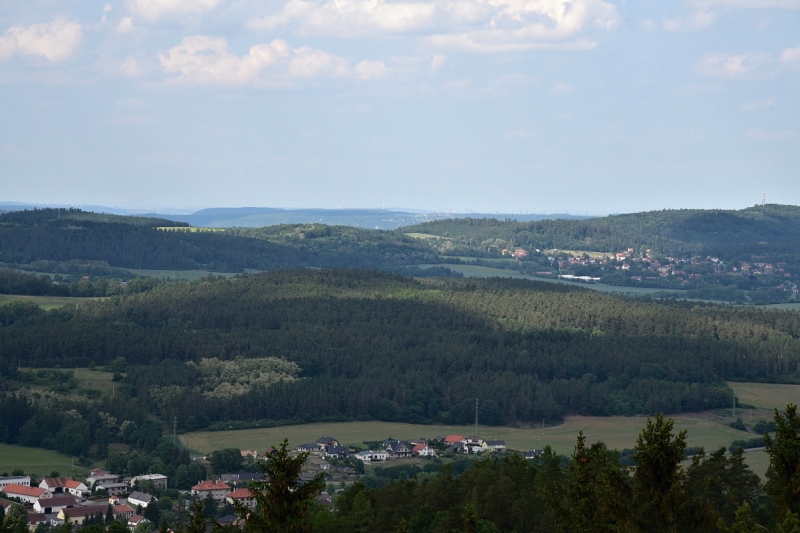 Střední Povltaví - pohled z Drtinovy rozhledny na Besedné